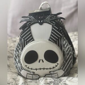Loungefly Disney NBC Headless Jack Skellington Mini Backpack + Organizer Insert
